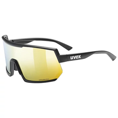 Uvex Sportstyle 235 P, black matt/mirror yellow napszemüveg