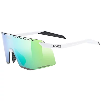 Uvex Pace Stage CV, white matt/mirror green napszemüveg