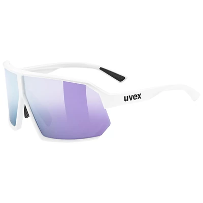Uvex Sportstyle 237, white matt/mirror lavender napszemüveg