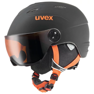 Uvex Junior visor pro, black-orange mat sísisak