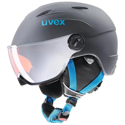 Uvex Junior visor pro, titanium-blue mat sísisak