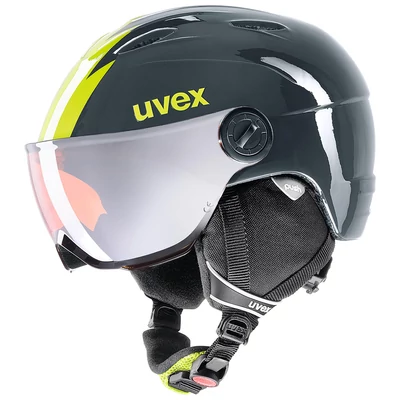 Uvex Junior visor pro, titanium-lime sísisak