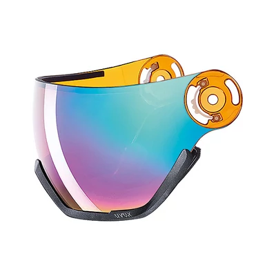 Uvex hlmt 400 visor ess, mirror rainbow / lasergold lite