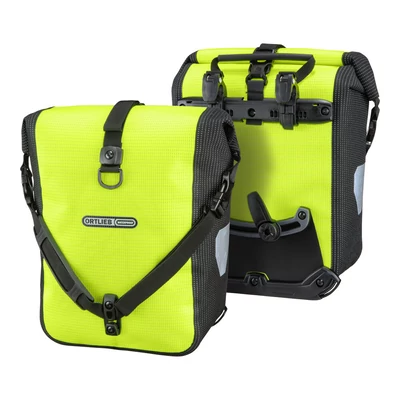 Ortlieb Sport-Roller, QL2.1 neon sign - black high vis. csomagtartó táska 2x 12,5 L