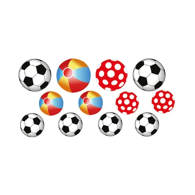 Futóbicikli matrica szett, labda