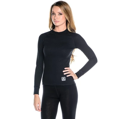 Thermowave 2IN1 Women's Long Sleeve Shirt, black aláöltöző felső