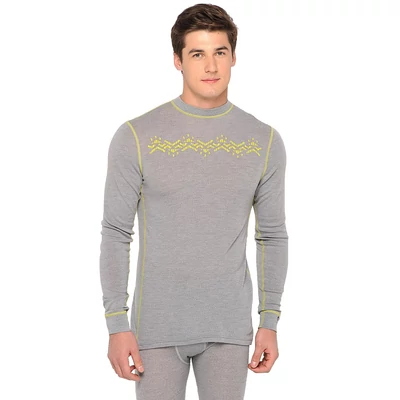 Thermowave Merino Warm Men's Long Sleeve Jersey, grey melange aláöltöző felső
