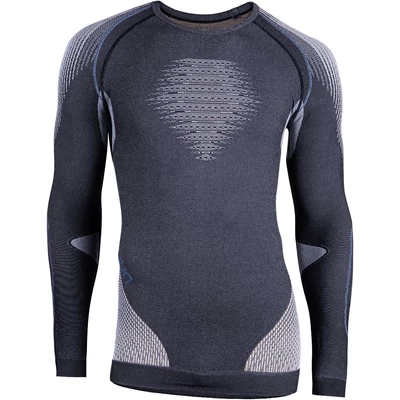 UYN Man Evolutyon UW Shirt LG SL Melange, anthracite melange-nude-avio aláöltöző felső